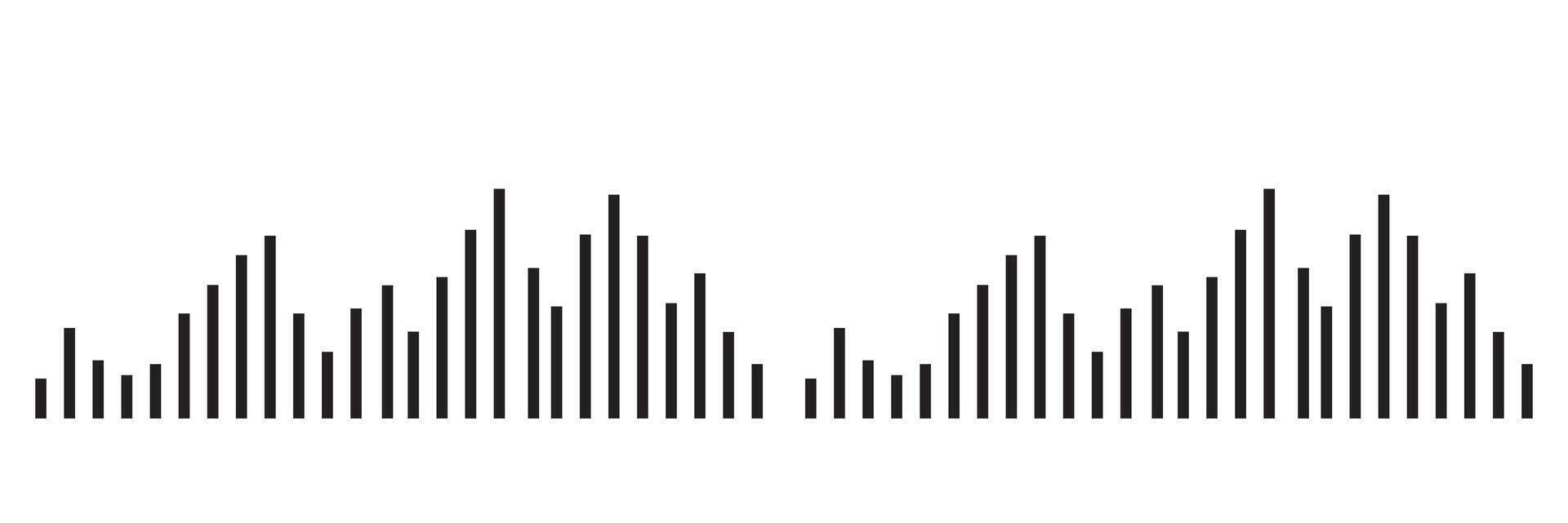sound waves icons set vector