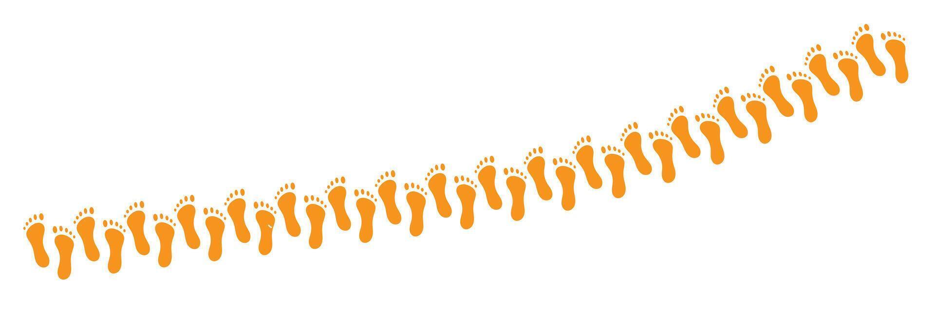 silhouette of baby feet icon set vector