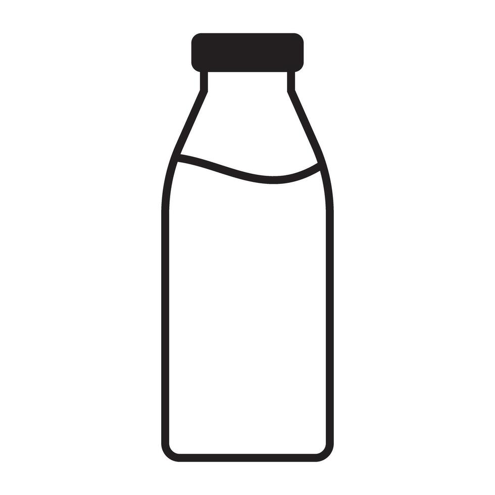 Milk bottle icon. Bottle icon. vector