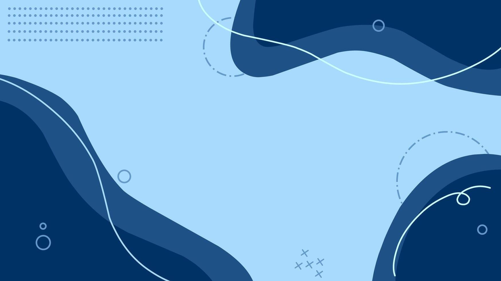 Abstract Blue Pastel Background Modern Design with Fluid Shapes and Geometric Elements vector