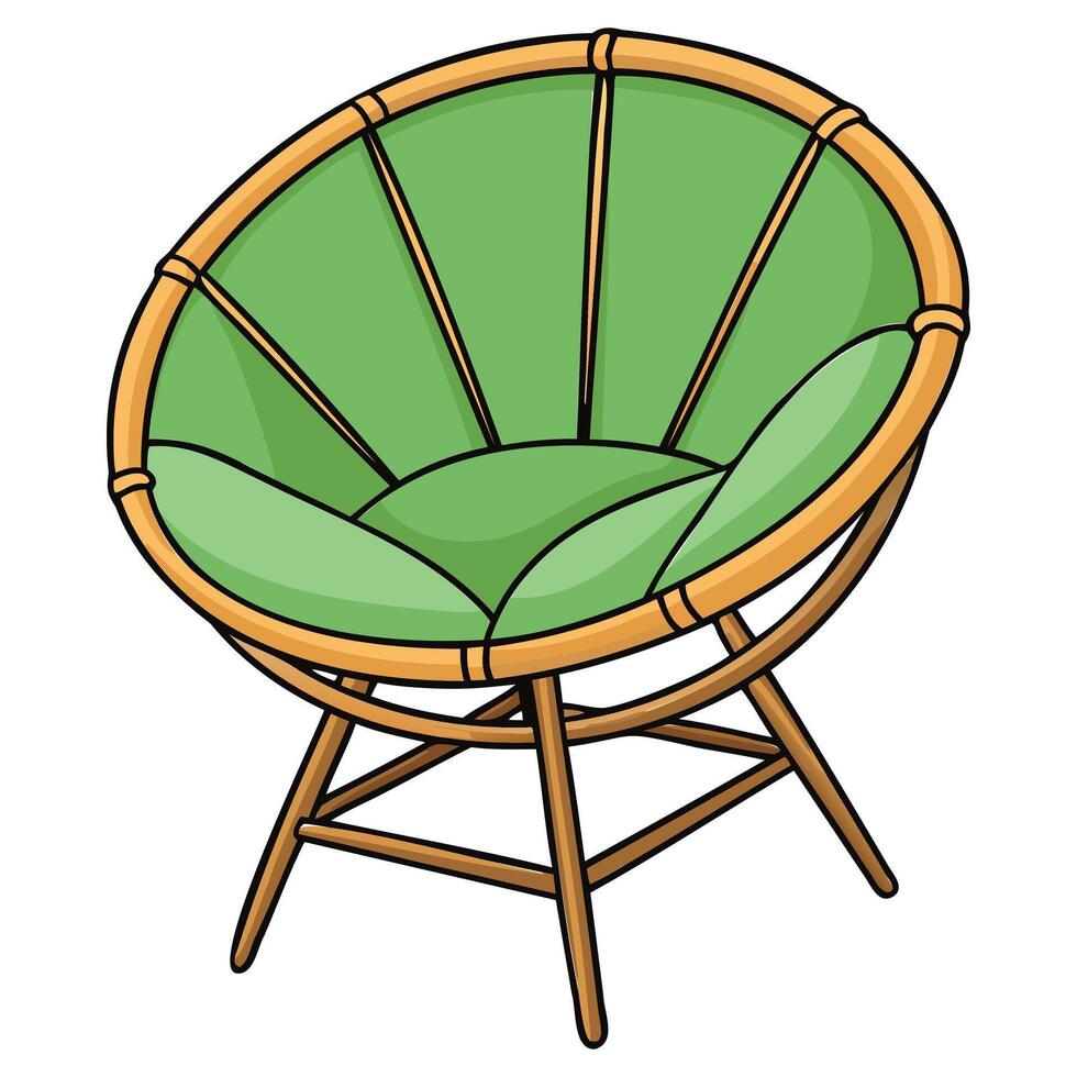 Comfortable Lounge Chair Graphic Design vector