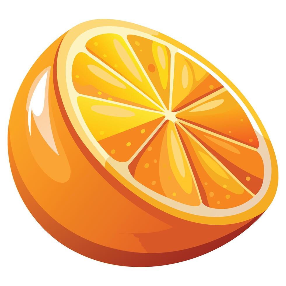 Delicious Orange Segment Template vector