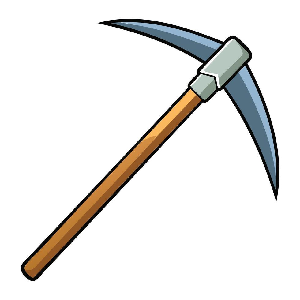 Mining Tool Iron Pickaxe Artwork vector