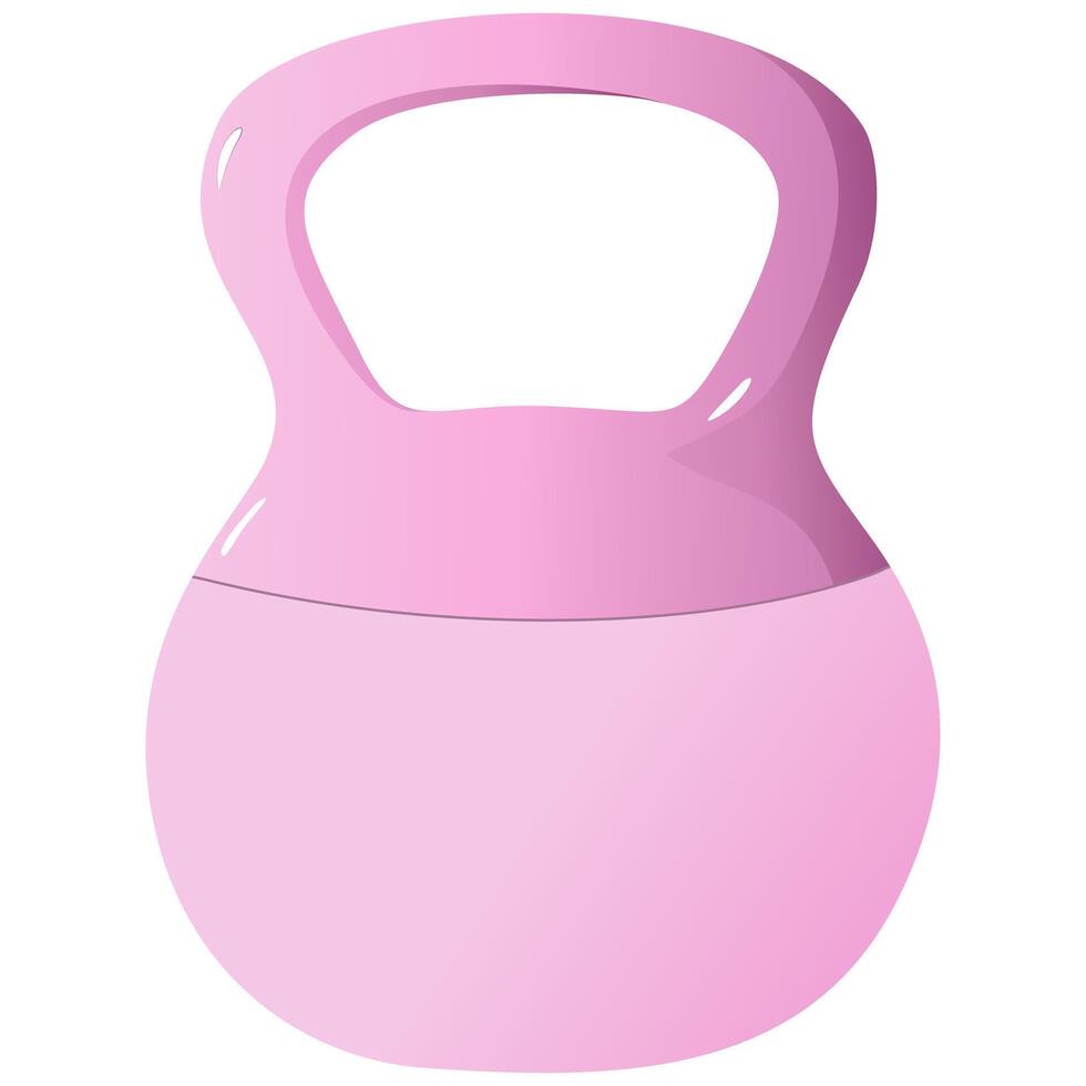 Minimalist Dumbbell in Flat Style for Fitness Concept vector