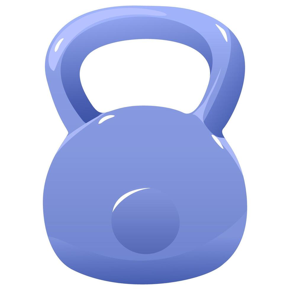 Flat Style Dumbbell Icon for Gym and Health Illustration vector