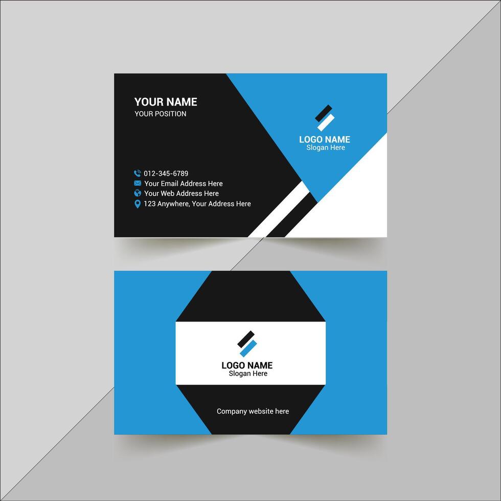 Professional Business Card Design vector