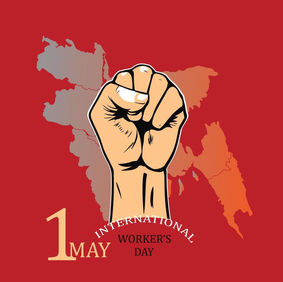 1st May International Worker's Day vector