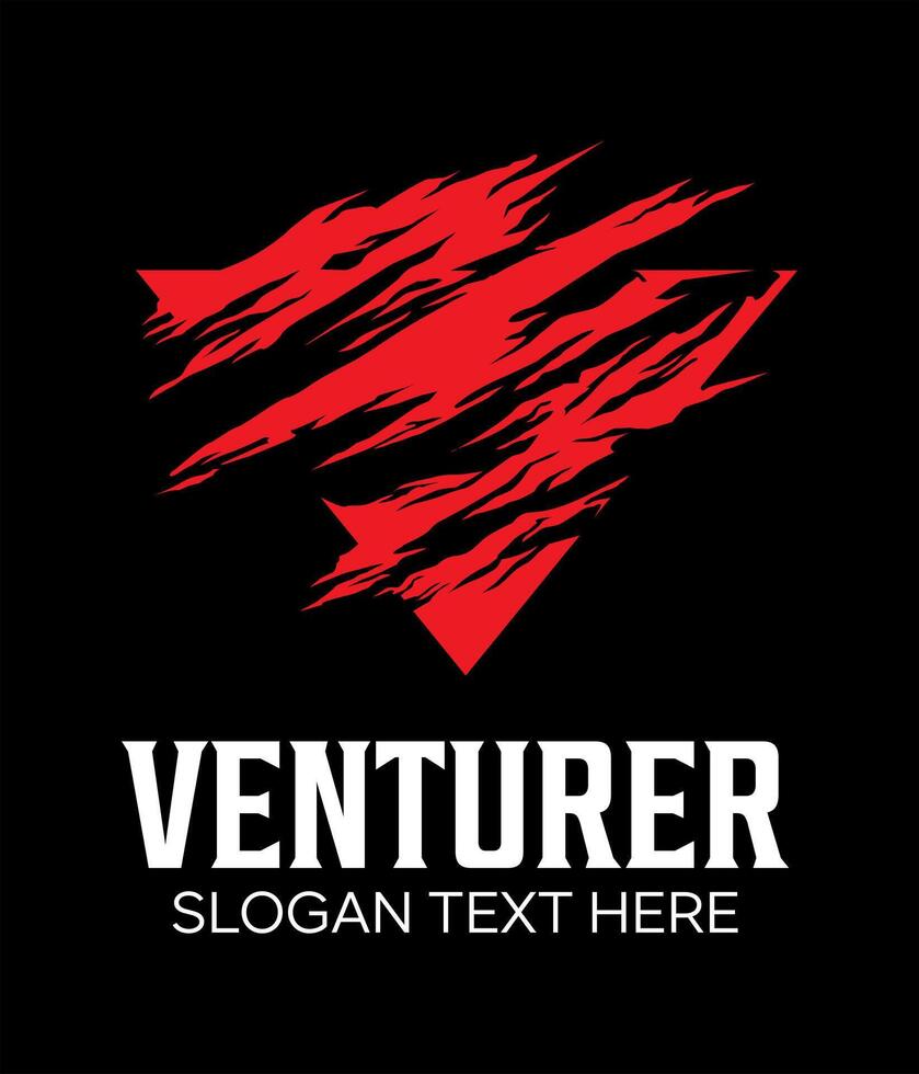 initial V idea logo design vector