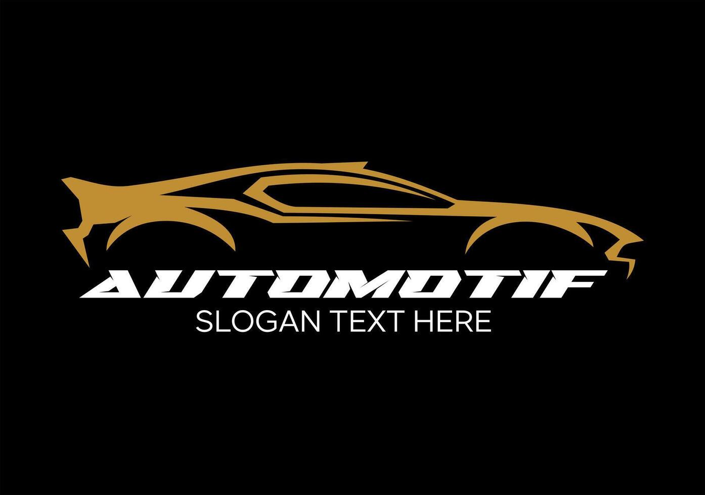 automotif car gold odea logo design vector