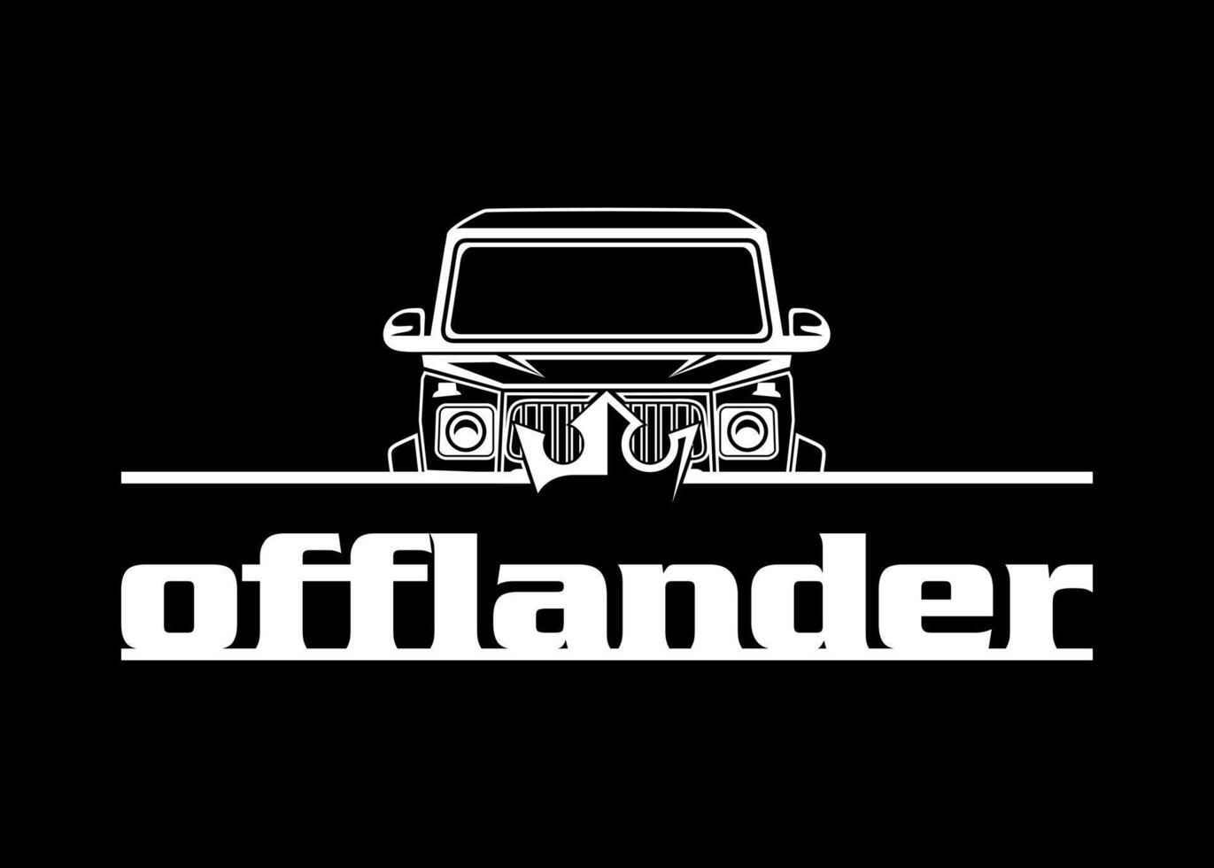 king of jeep idea logo design vector