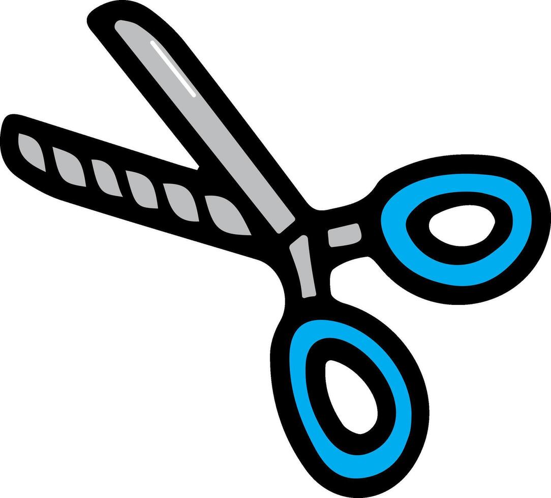 A pair of scissors on a white background vector
