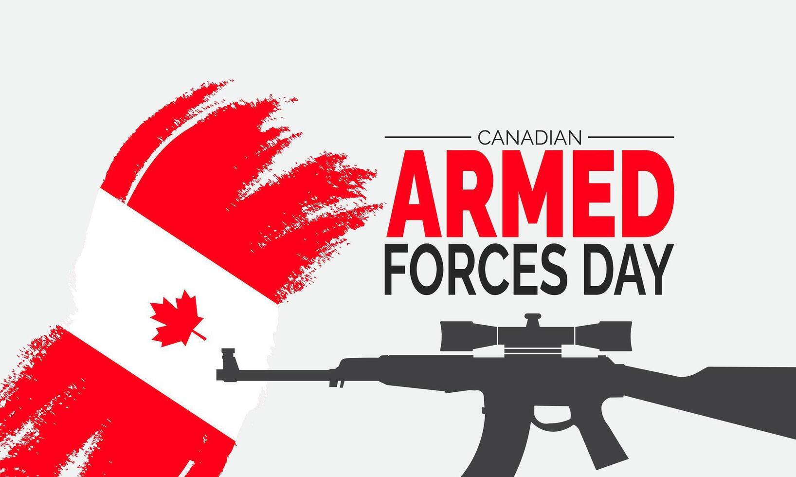 Canadian Armed Forces Day honors the bravery and dedication of military personnel serving Canada at home and abroad with pride and commitment vector