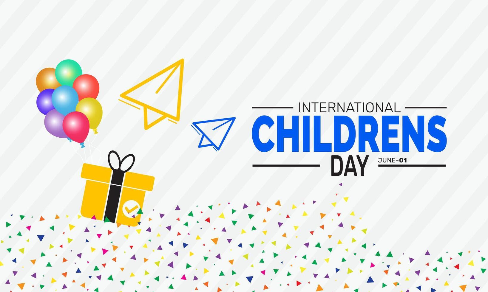International Childrens Day reminds us to protect nurture and celebrate the joy and potential of every child vector