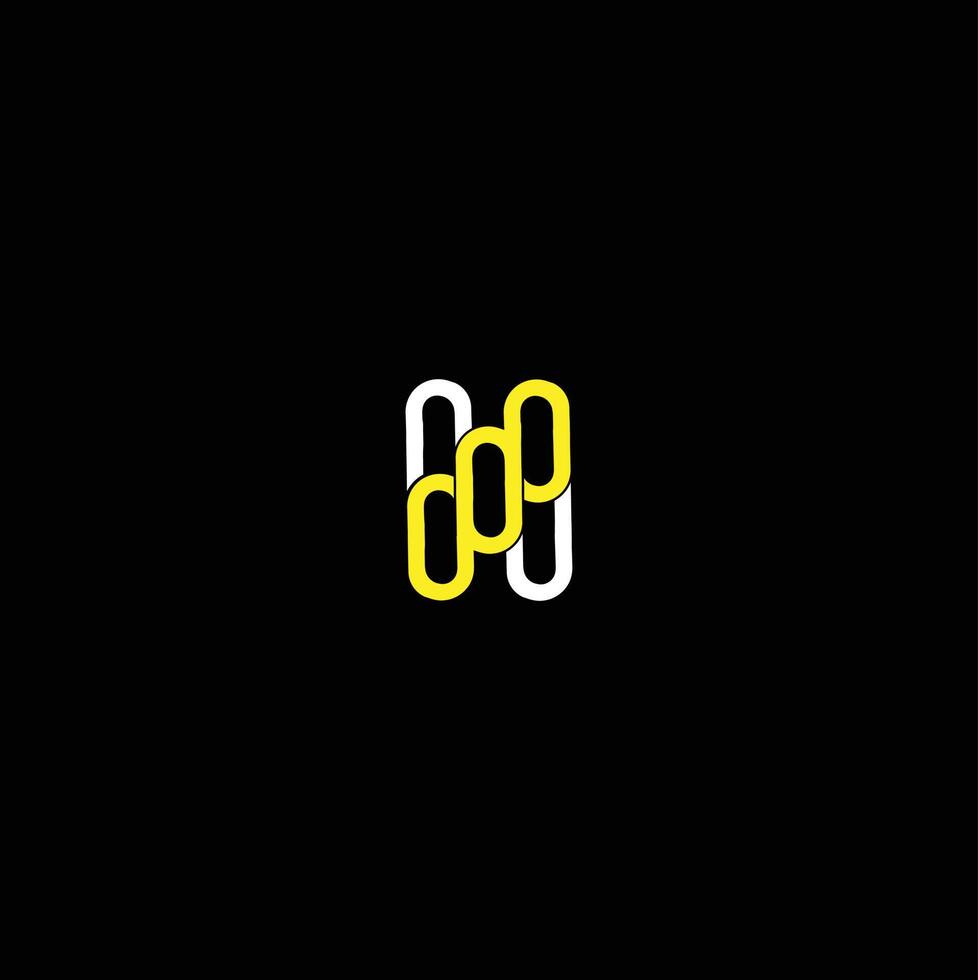 Abstract H Interlocking Link Logo vector