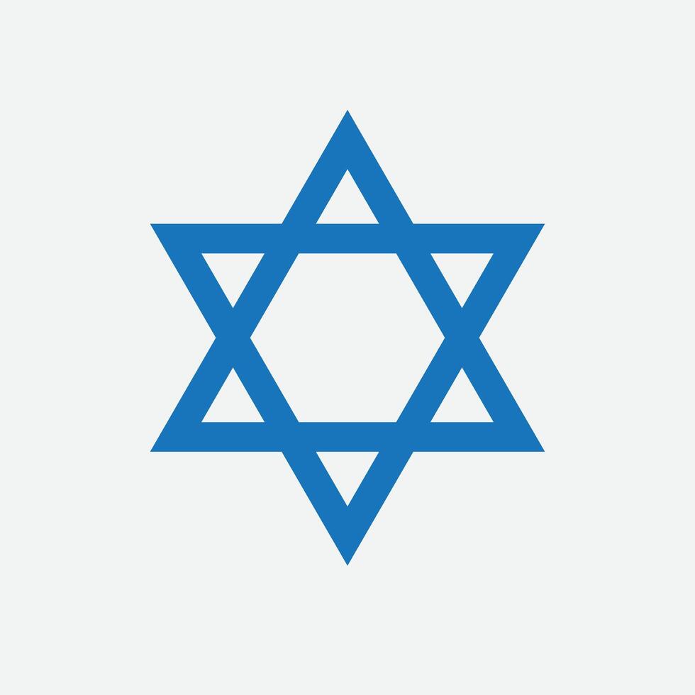 Jewish Star of David vector