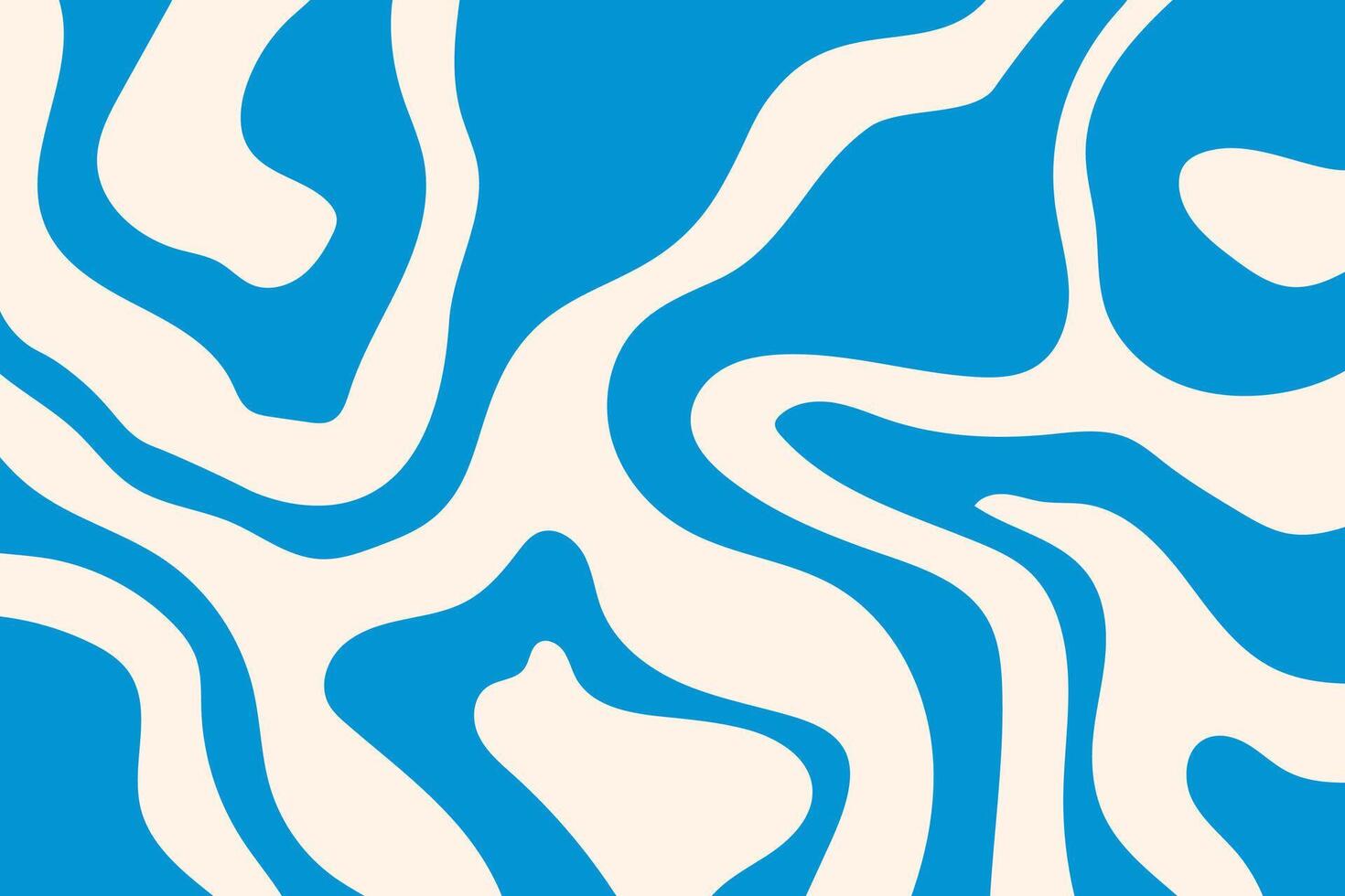 Blue Wavy Abstract Background. Abstract blue and white wavy background with a retro aesthetic. Suitable for use as a backdrop, packaging, or creative print. vector