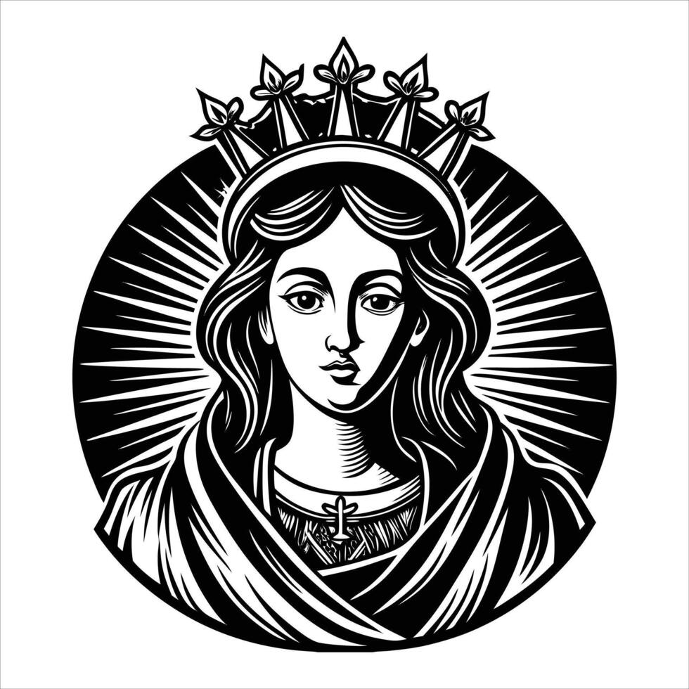 Maria logo icon design illustration vector