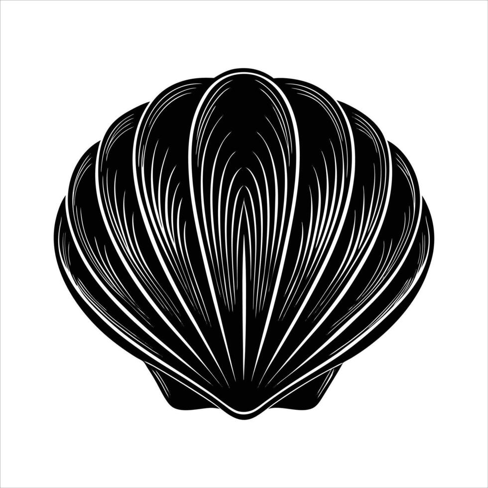 Rounded Clam Symbol vector