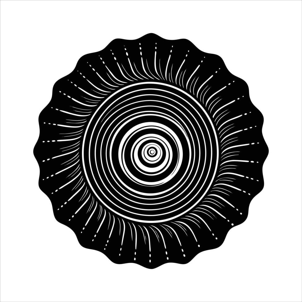Spiral Shell Pattern vector