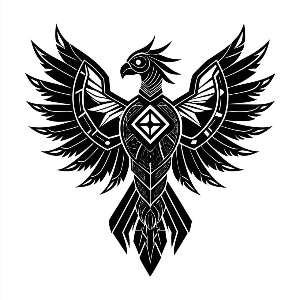 holographic phoenix used as a guardian vector