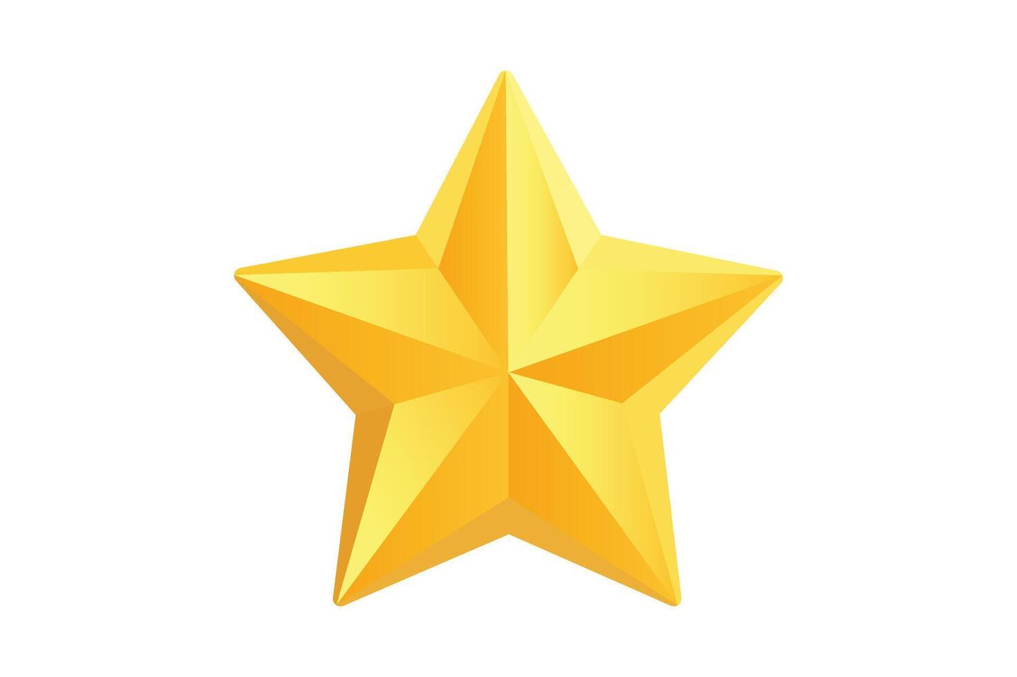 Gradient Gold Star Icon for Websites, golden gradient star icon, shiny gold star icon, premium golden star vector