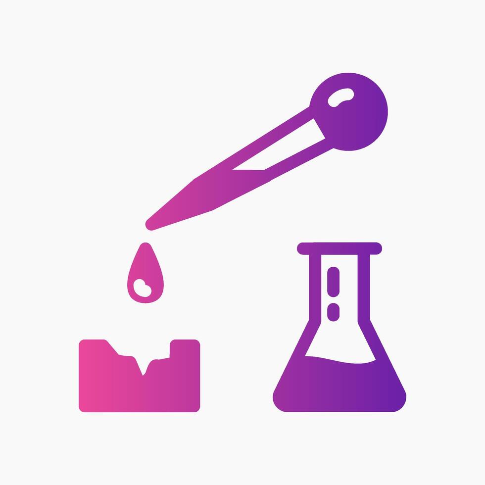 Design Illustration graphic of Dropper icon with gradient style. Suitable for UI, mobile design, web design, etc. vector
