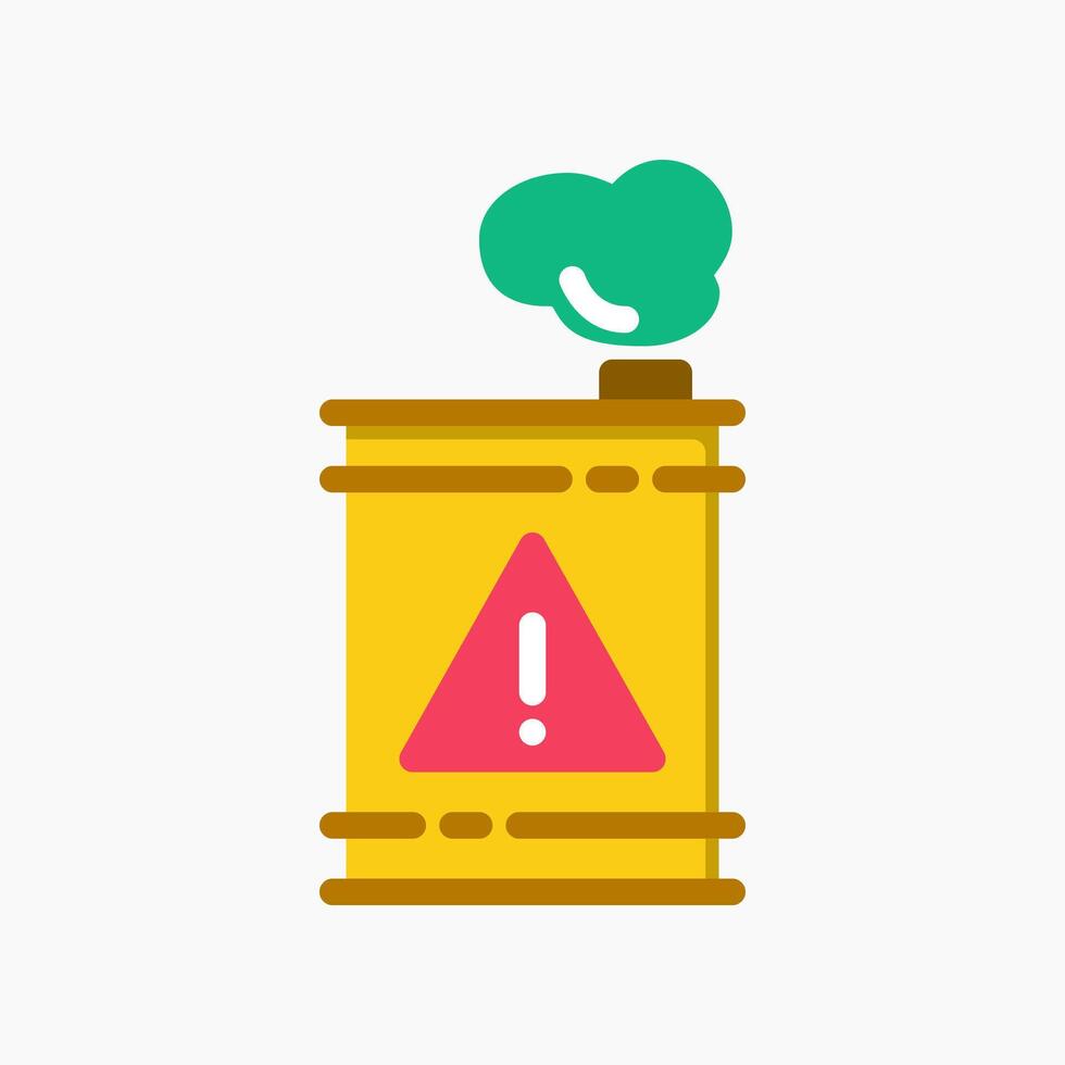 Design Illustration graphic of Chemical Waste icon with flat style. Suitable for UI, mobile design, web design, etc. vector