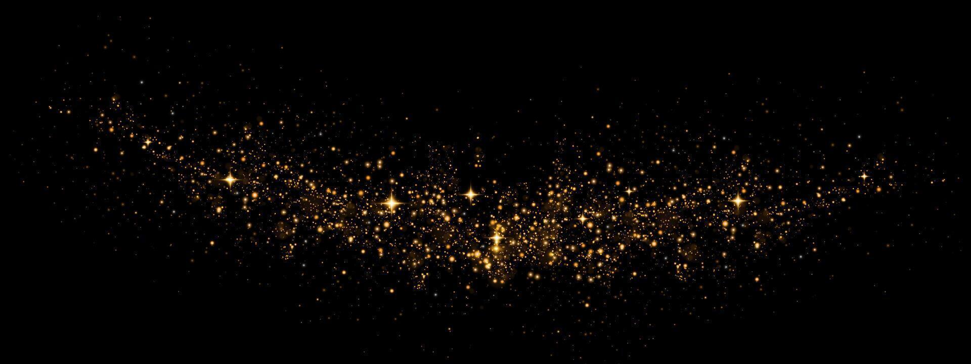An Exquisite and Elegant Golden Sparkle Background that is Perfectly Designed for Creative Projects and Various Designs vector