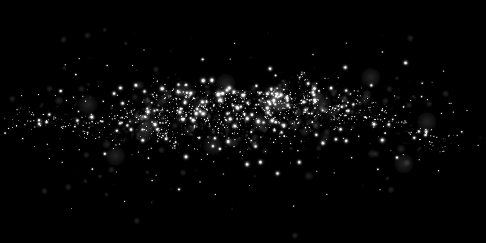 Stunning and mesmerizing Cosmic Stardust beautifully displayed on a captivating Dark Background for effect vector
