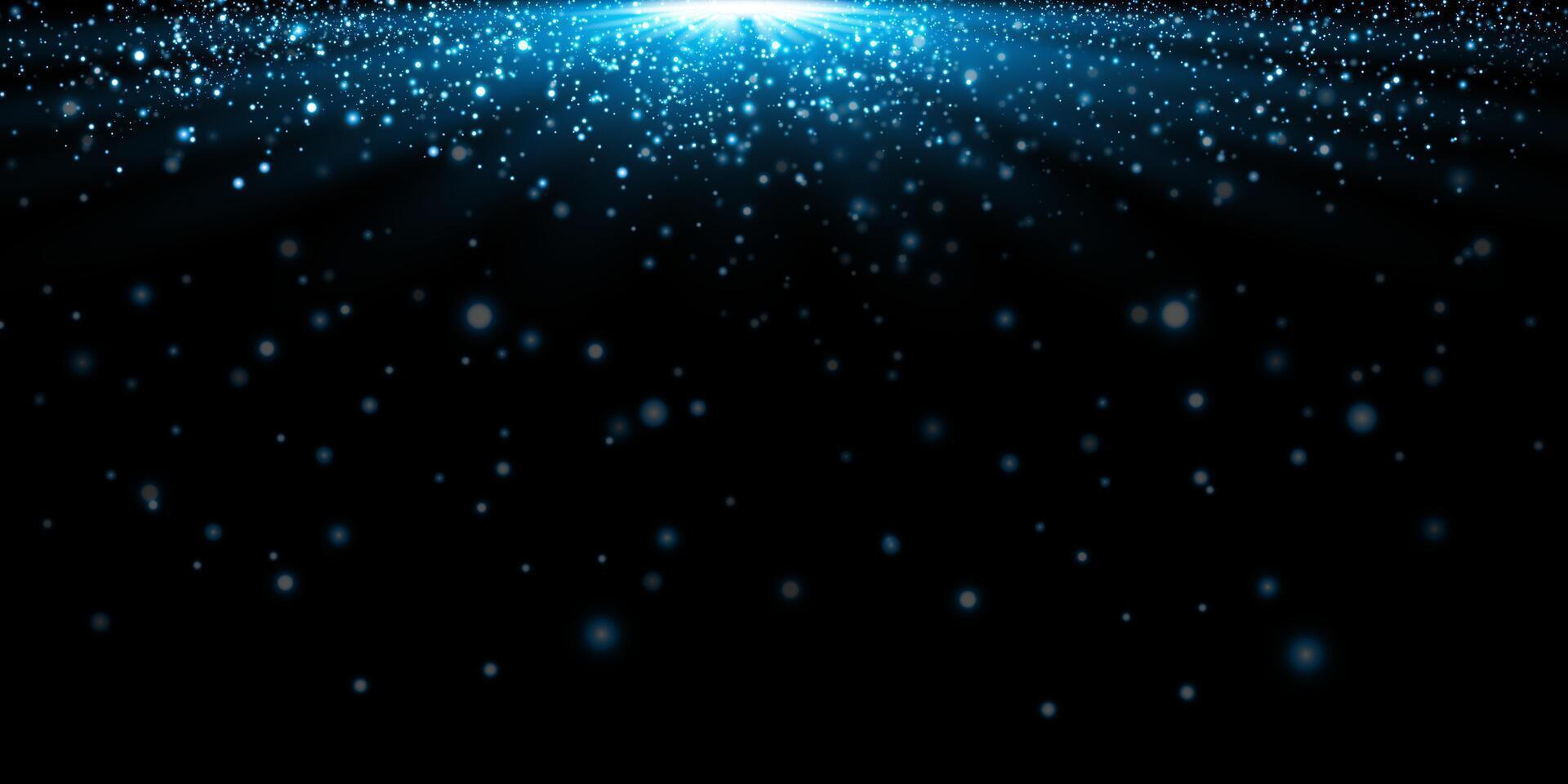 A Starlit Cosmic Background filled with Floating Particles and enchanting Light Effects creating visual magic vector