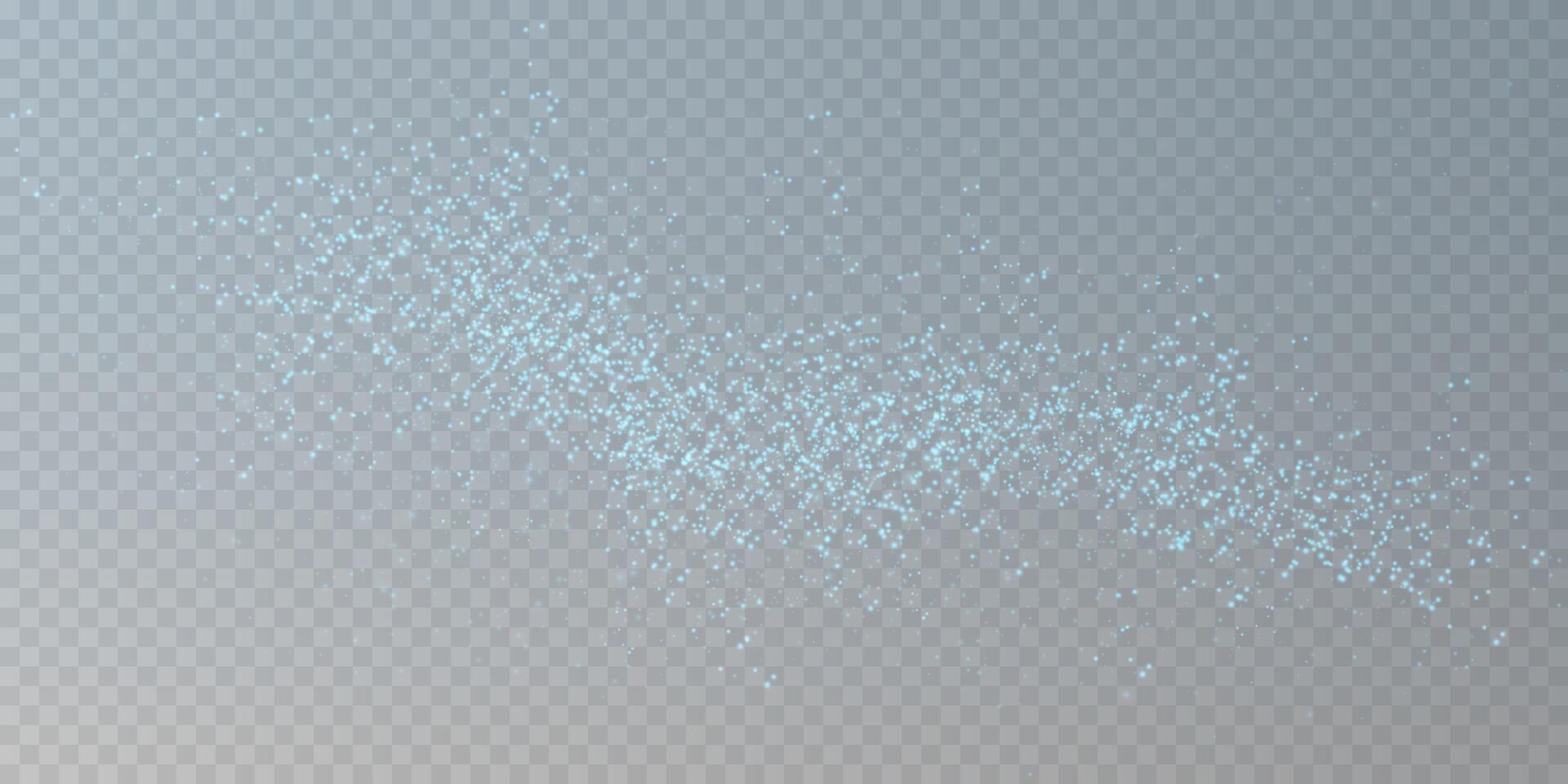 An Abstract Shimmering Light Effect featuring Beautiful Blue Sparkles alongside Glittering Particles Galore vector