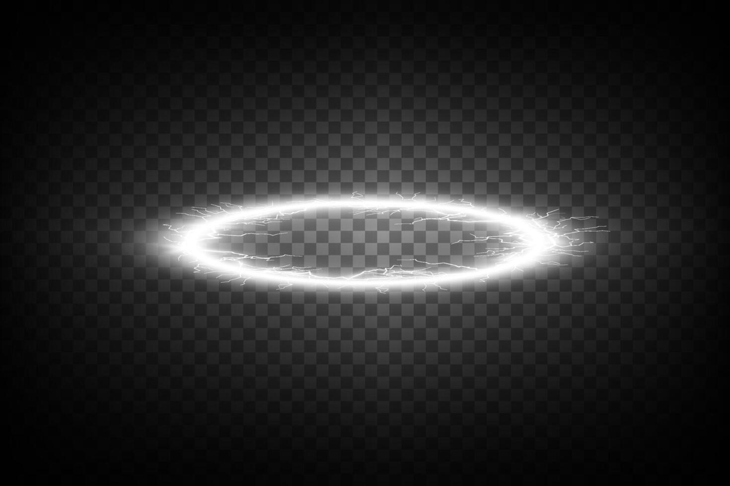 A Glowing Halo Effect Presented on a Dark Background, Perfect for Creative and Artistic Designs and Projects vector