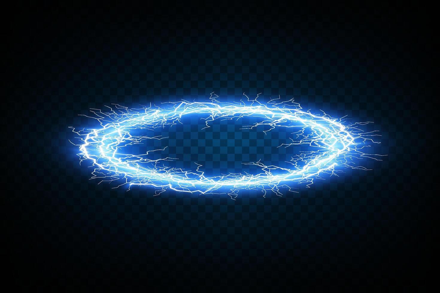 Electric Blue Circle with Sparks A Dynamic Energy Effect Created for Visual Impact in Modern Digital Artwork vector