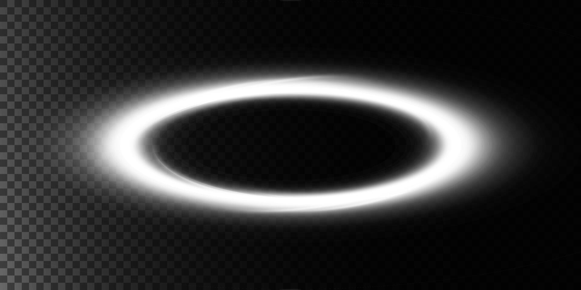 An Elegant Light Halo Effect Set Against a Dark Background for Various Digital Art and Design Projects vector