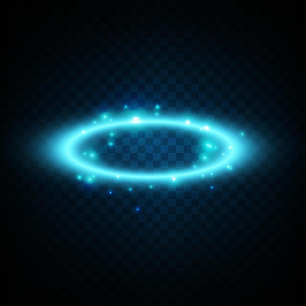 A Captivating and Glowing Circular Light Effect is Enhanced with Beautiful Sparkles, Radiance, and a Touch of True Magic vector