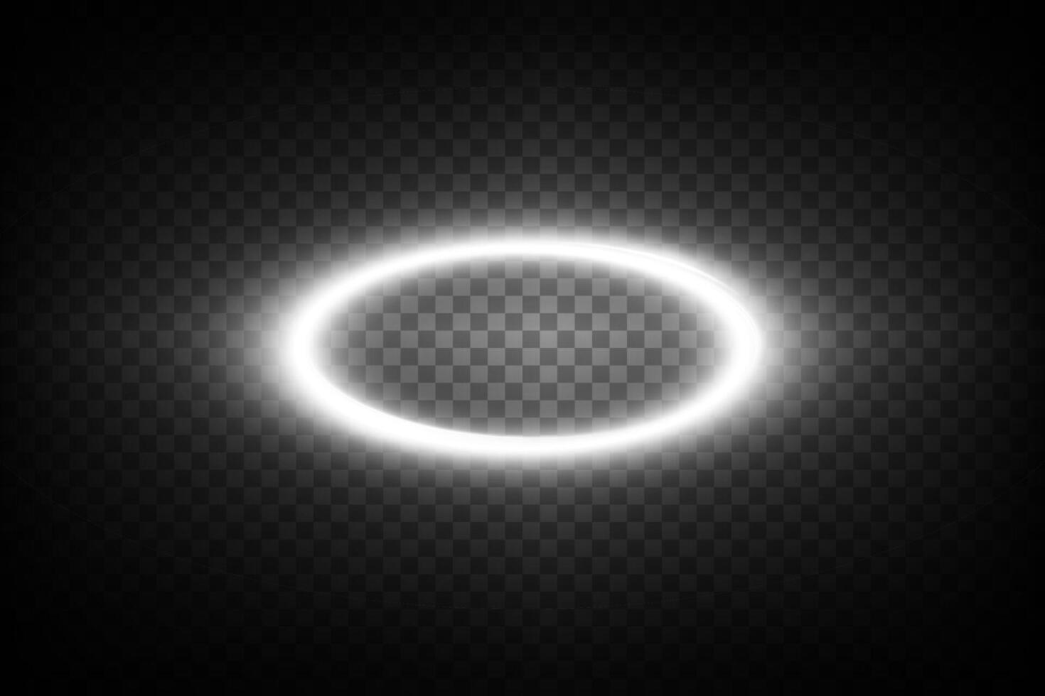 A Stunning Glowing Oval Halo Effect Presented on a Dark and Enigmatic Background Enhancing its Depth and Beauty vector