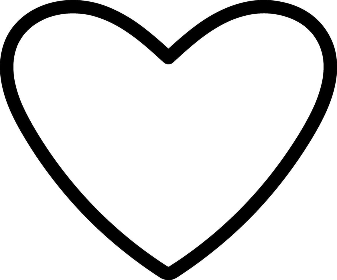 Outline heart icon isolated Weddind clipart vector
