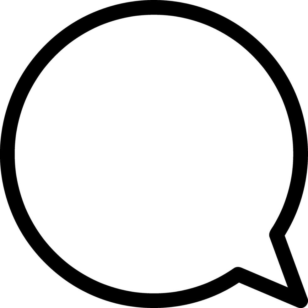 Doodle chat Outline speech symbol vector