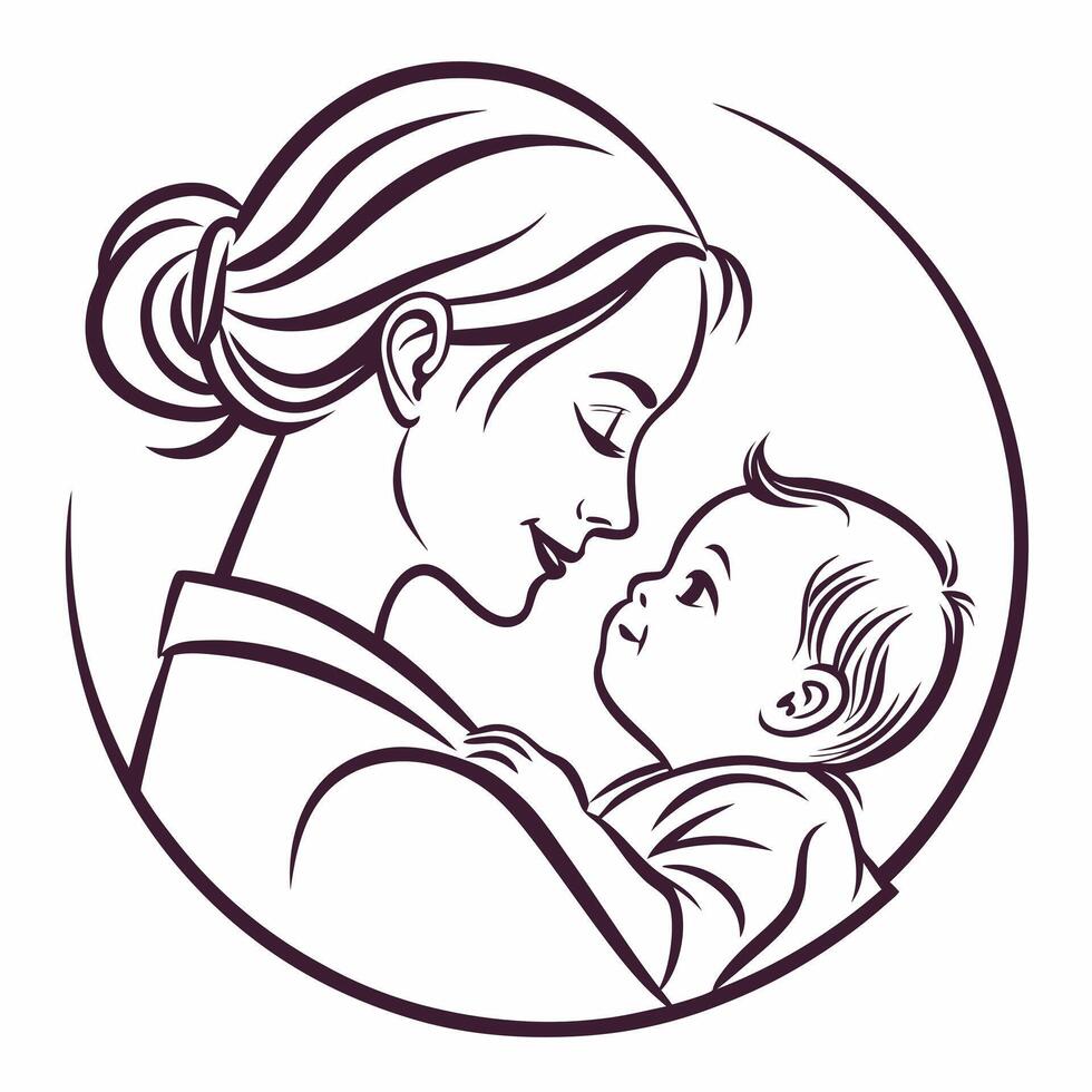 Whimsical Mother's Day Moments vector