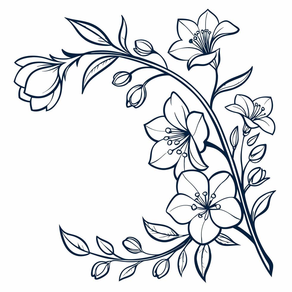 Garden-inspired blooms brighten the textured floral background. vector