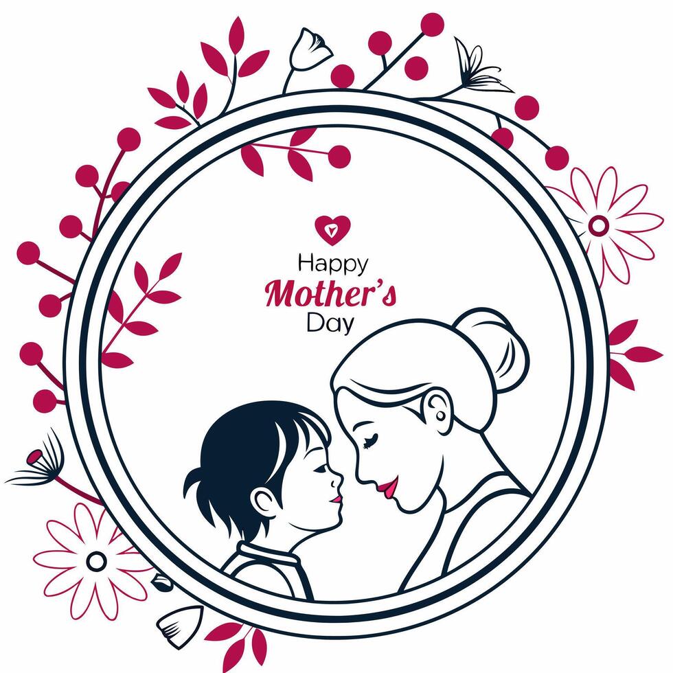 Honoring Mom with Art vector