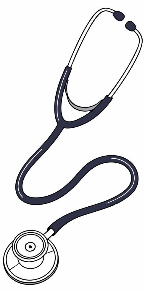 a stethoscope is shown on a white background vector