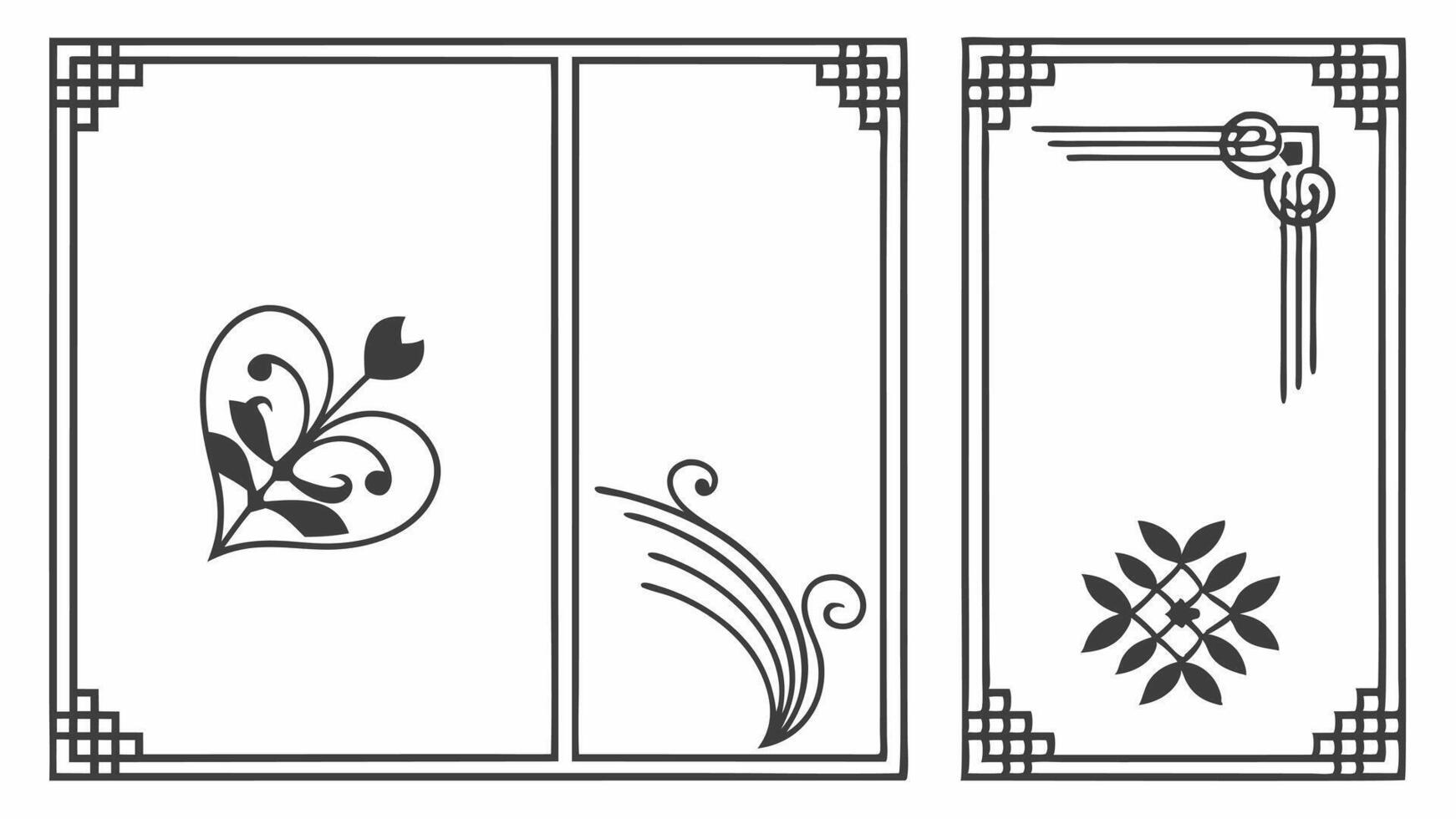 Custom Art Frame Series vector