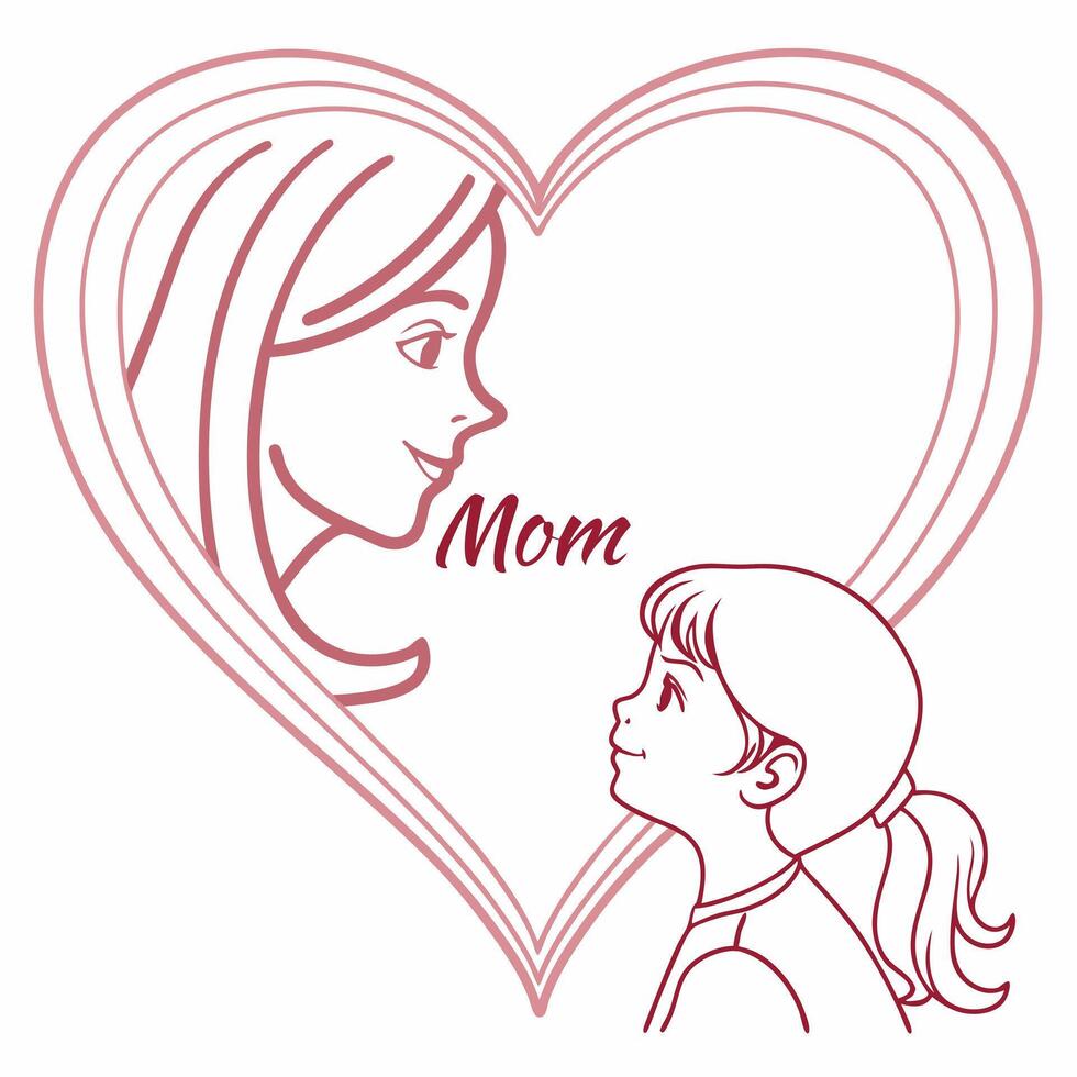 mother's day clipart, mother day logo and icon vector