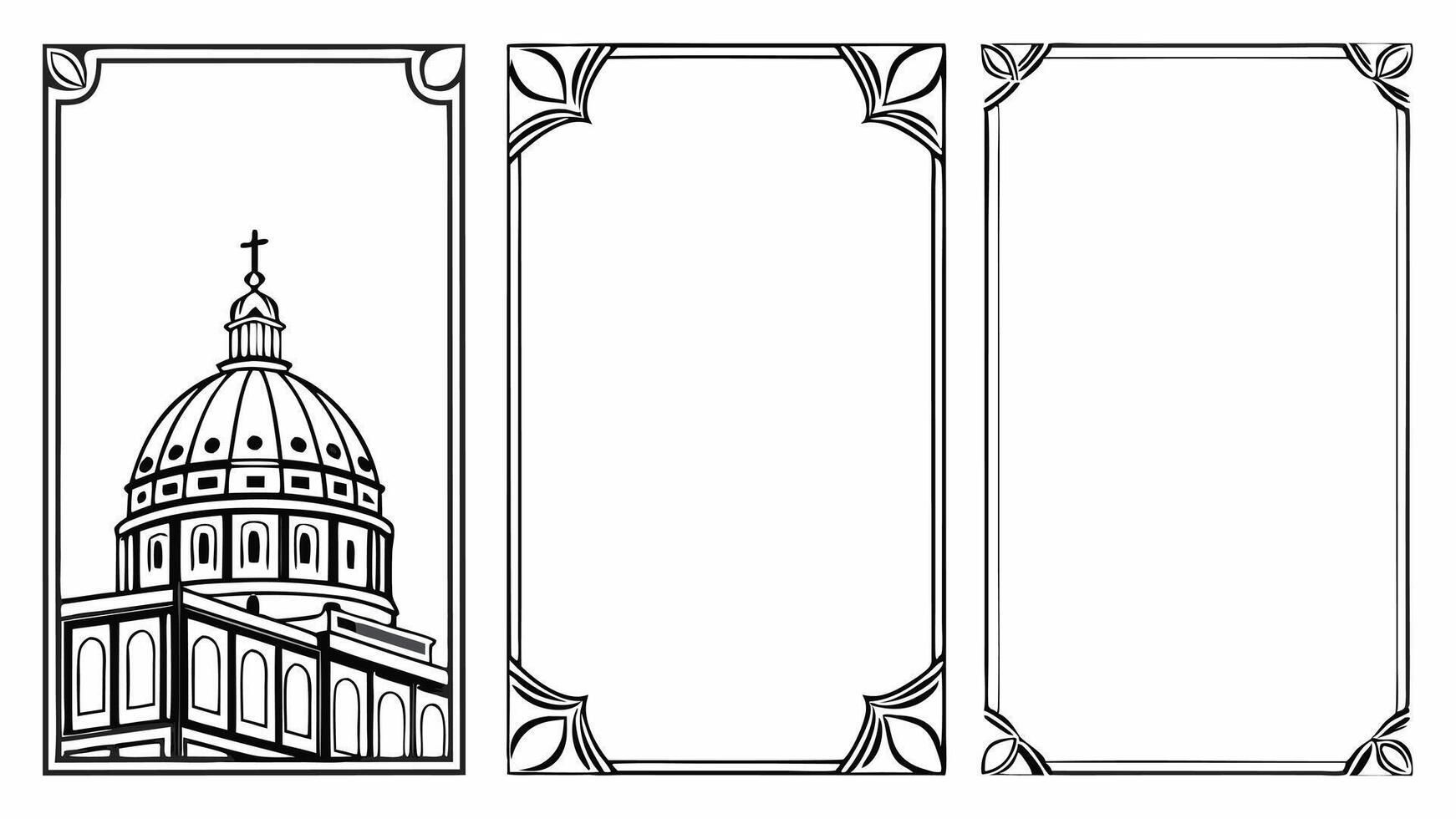 Minimalist Decorative Frame Series vector