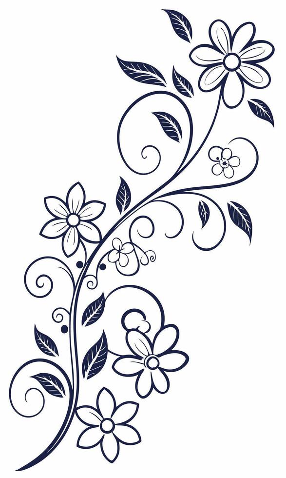 Soft petals bloom across a dreamy floral backdrop. vector
