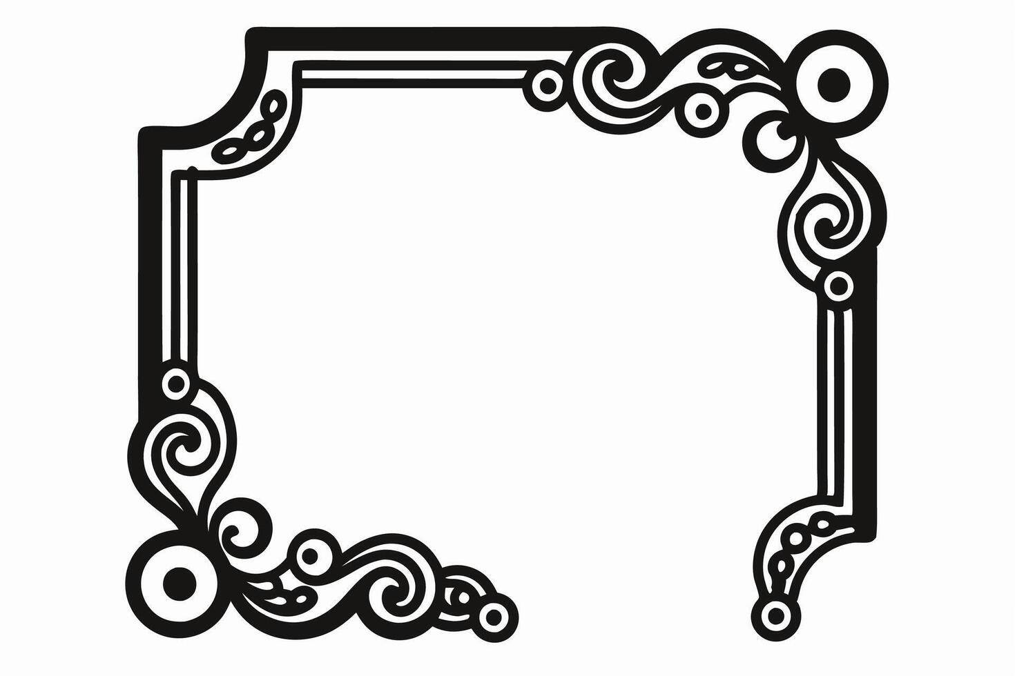 Monochrome Frame Set vector