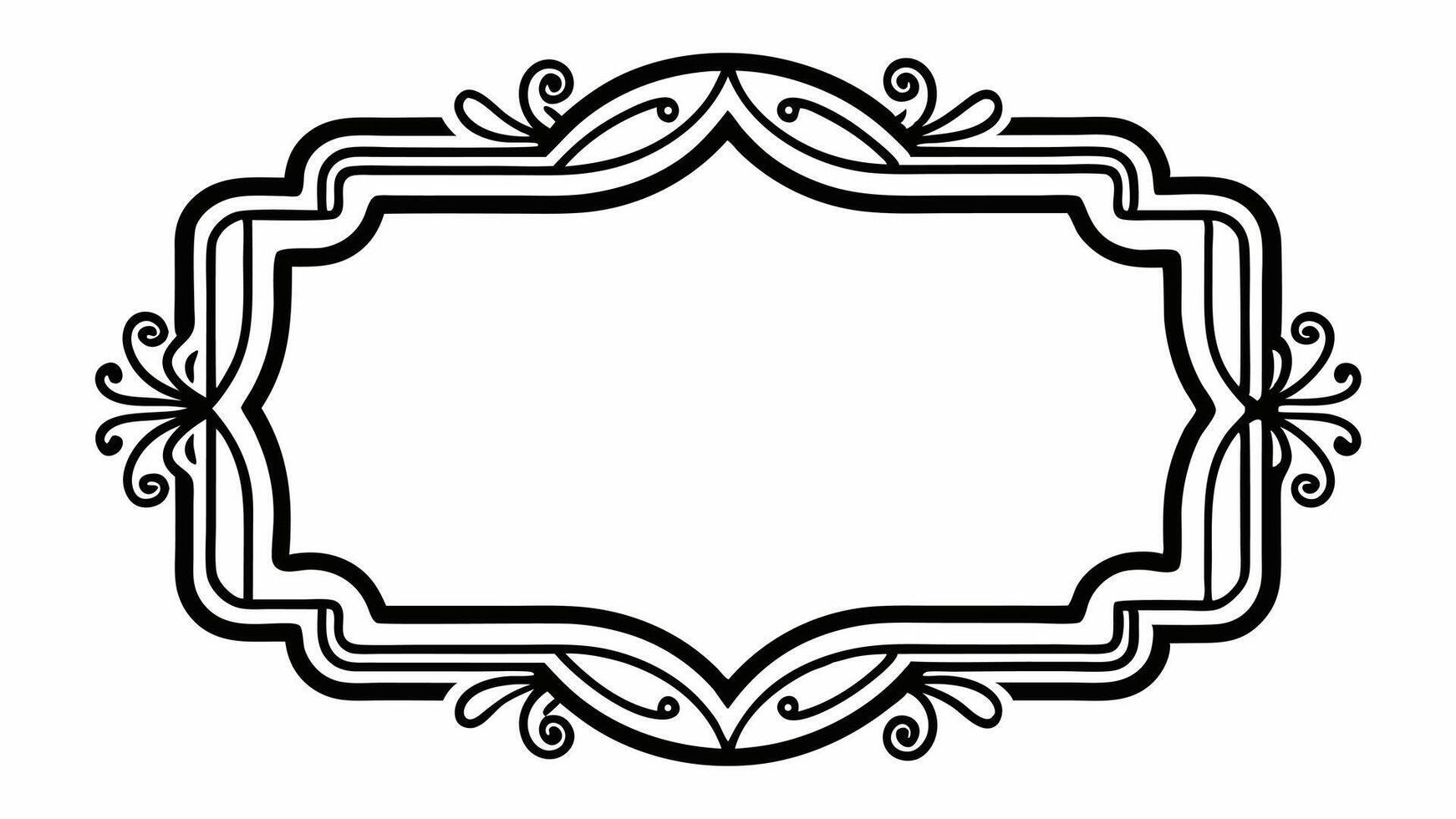 Design of A black and white drawing vector