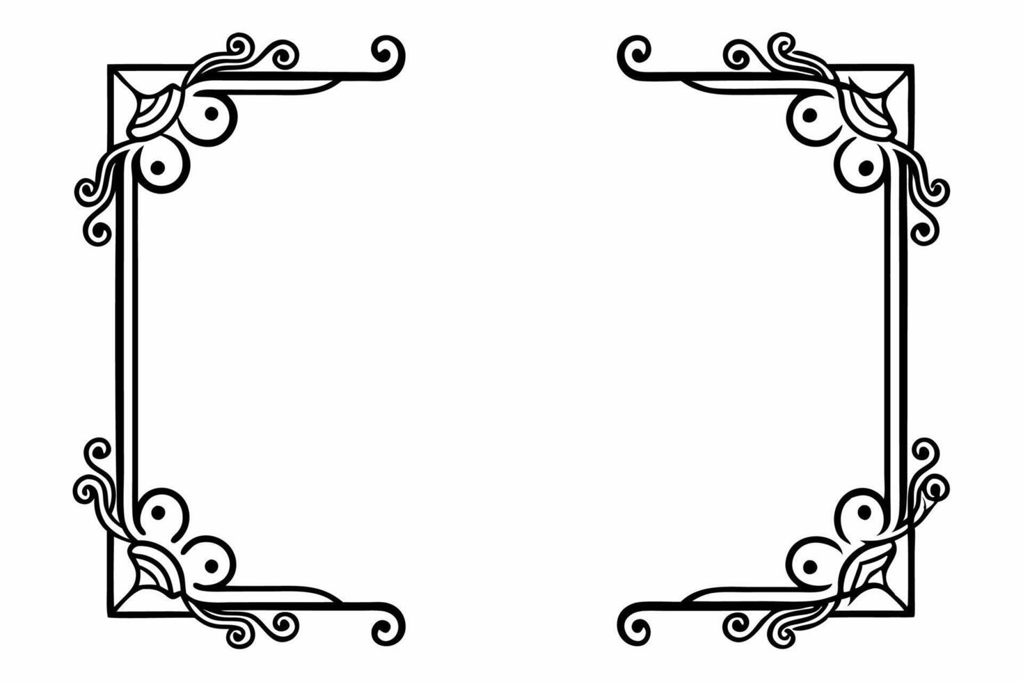 Decorative Square Frame Pack vector