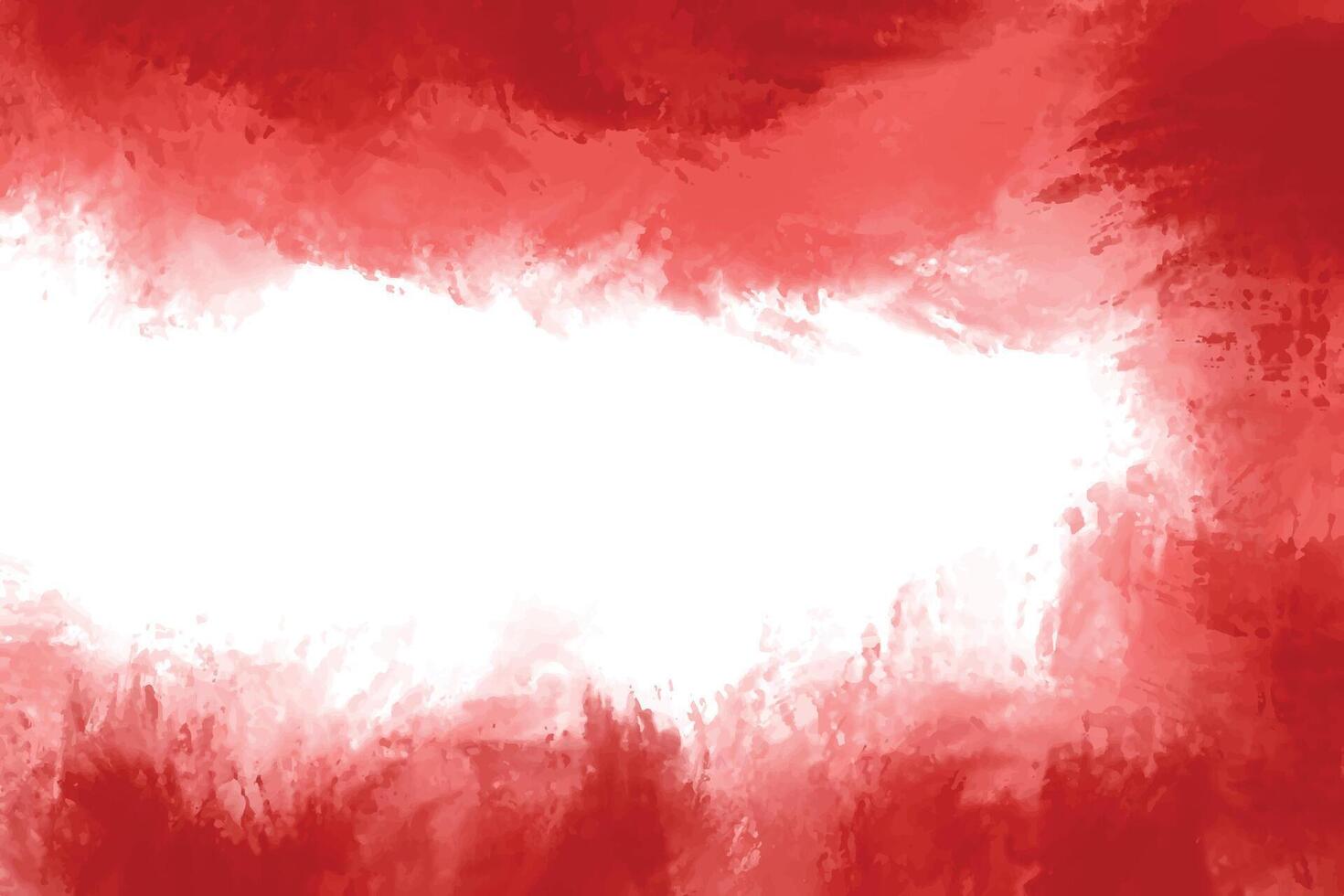 Modern red colorful paint watercolor texture background vector